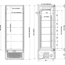 Cargue la imagen en la galería, Armoire à boissons, vitrine réfrigérée, vitrine de congélation, congélateur vitré, frigo à boissons, frigo, congel, congélateur, armoire de congélation
