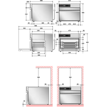 Lade das Bild in den Galerie-Viewer, DESCO - EVO Refroidisseur rapide 3x GN2/3 - surgélateur de table - noir
