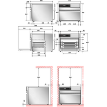 Görseli Galeri görüntüleyiciye yükleyin, ILSA - EVO Refroidisseur rapide 3x GN2/3 - surgélateur de table - rouge
