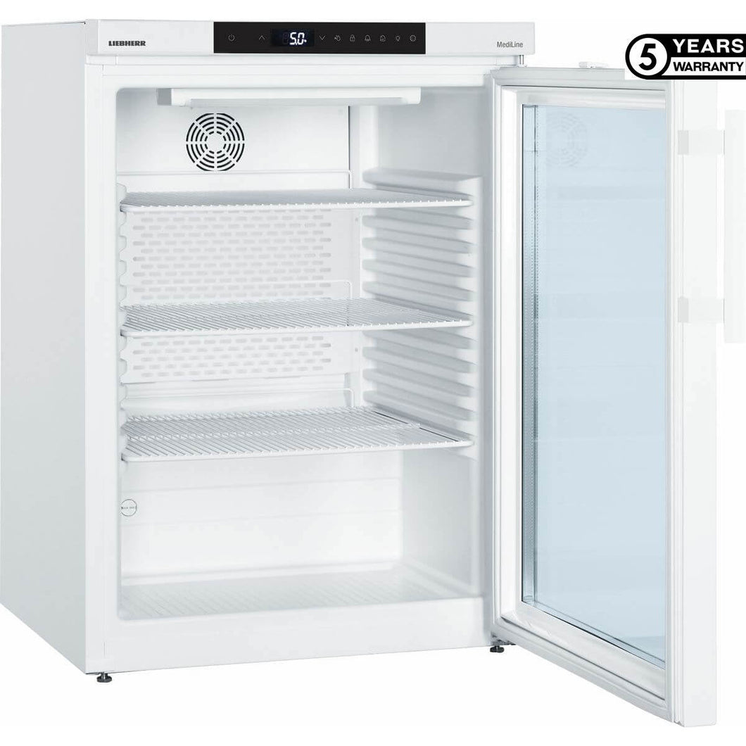 LIEBHERR - Réfrigération médicale - Réfrigérateur à médicaments CoolMed - 109 Litres avec porte vitrée - Avec alarme et porte vitrée(Froid ventilé)
