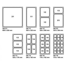 Lade das Bild in den Galerie-Viewer, Bac gastronorme inox GN 1/1 - Profondeur 40 mm
