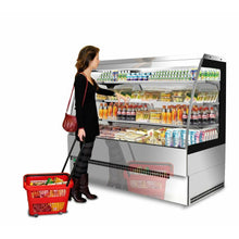 Load image into Gallery viewer, TECNODOM - Armoire murale réfrigérée ouverte - Self Service - EVO 180 SELF - Inox
