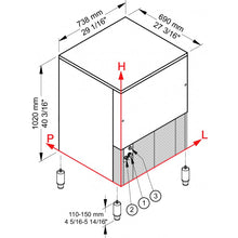 Load image into Gallery viewer, BREMA - GB 1555A HC(W) - Machine à glaçons - 155Kg/24h - Glace pillée
