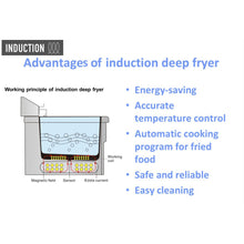 Görseli Galeri görüntüleyiciye yükleyin, Friteuse de table double à induction - 8+8 Litres
